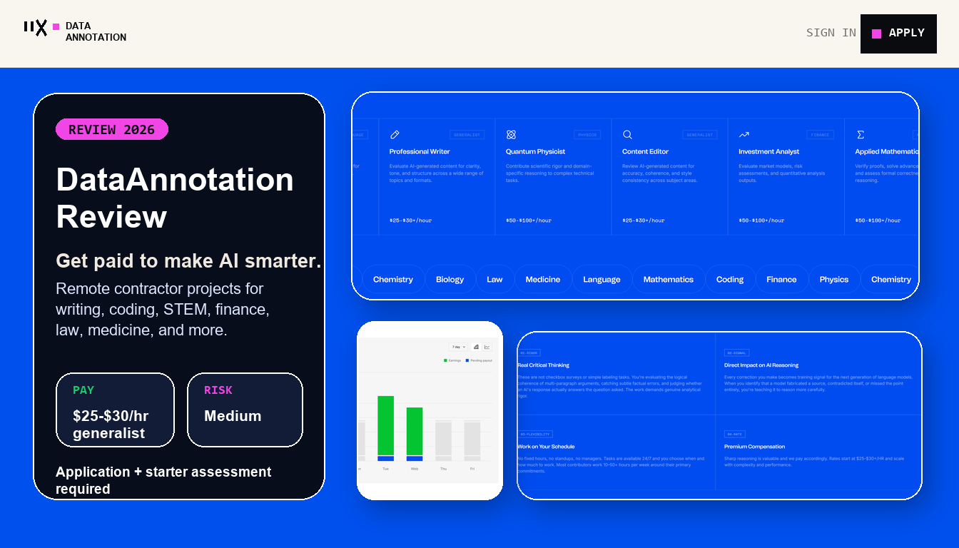 DataAnnotation: Get Paid to Train AI Models