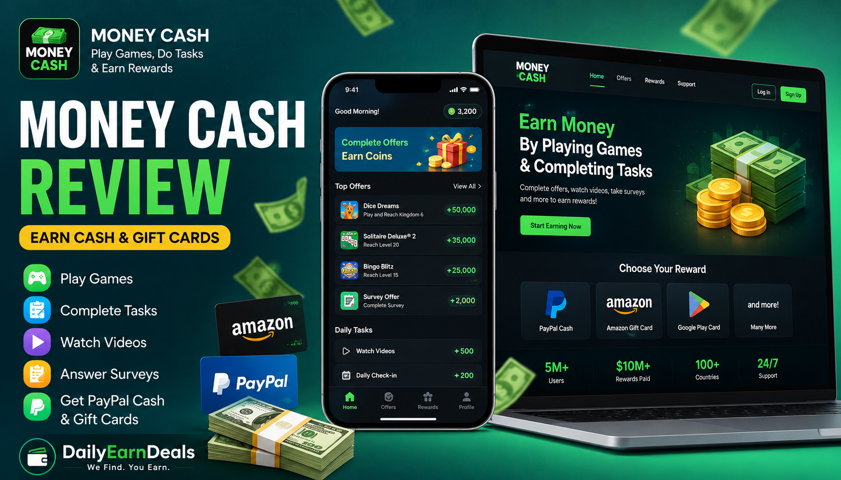 Money Cash Review 2026: Play Games, Do Tasks & Earn Rewards