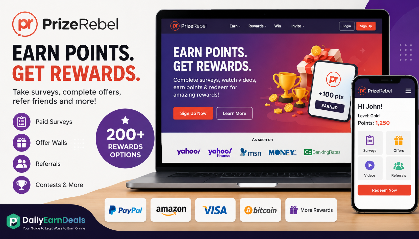 PrizeRebel Review 2026: Paid Surveys, Offers and Rewards