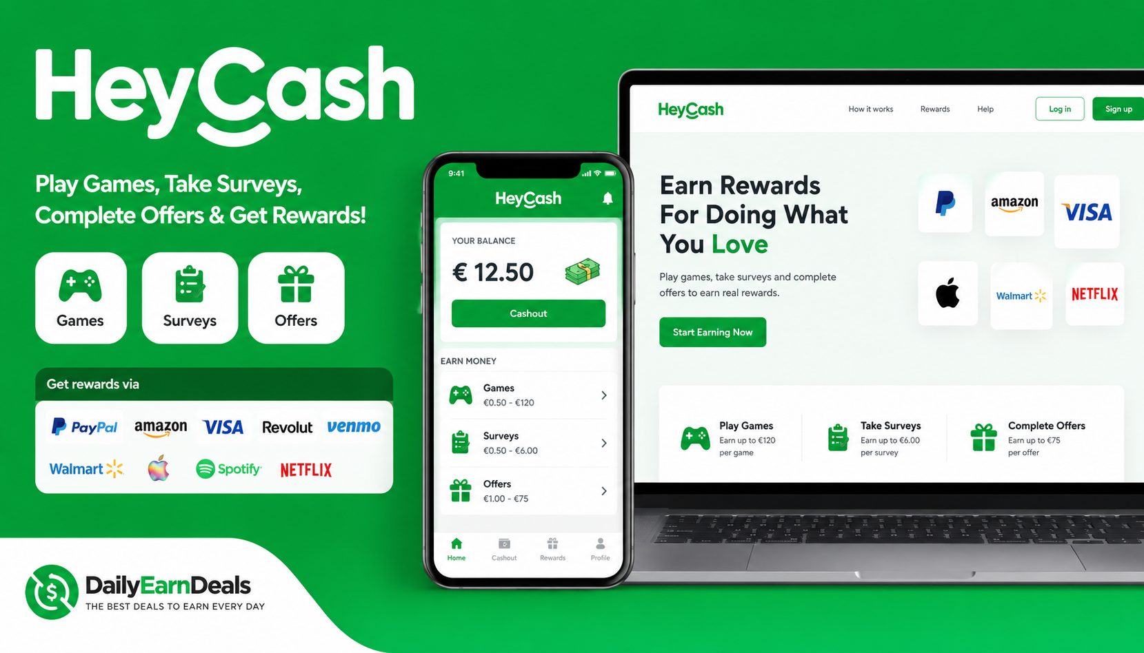 HeyCash Review 2026: Paid Surveys, Games and Rewards